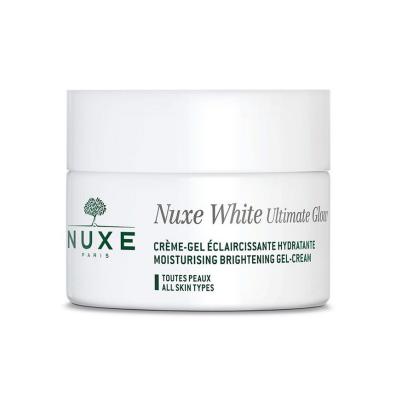 nuxe white glow gel-cream 50 ml, nuxe ultimate glow gel-cream product close-up, nuxe glow gel-cream with botanical ingredients Nuxe White Ultimate Glow Gel-Cream - Brightening Moisturizer | 50 ml Nuxe White Glow Gel-Cream - Brightening Moisturizer | 50 ml nuxe, white-glow-gel-cream, brightening-moisturizer, skin-care, hydration, vitamin-c, dark-spot-reduction, pores-tightening, all-skin-types, ai-generated