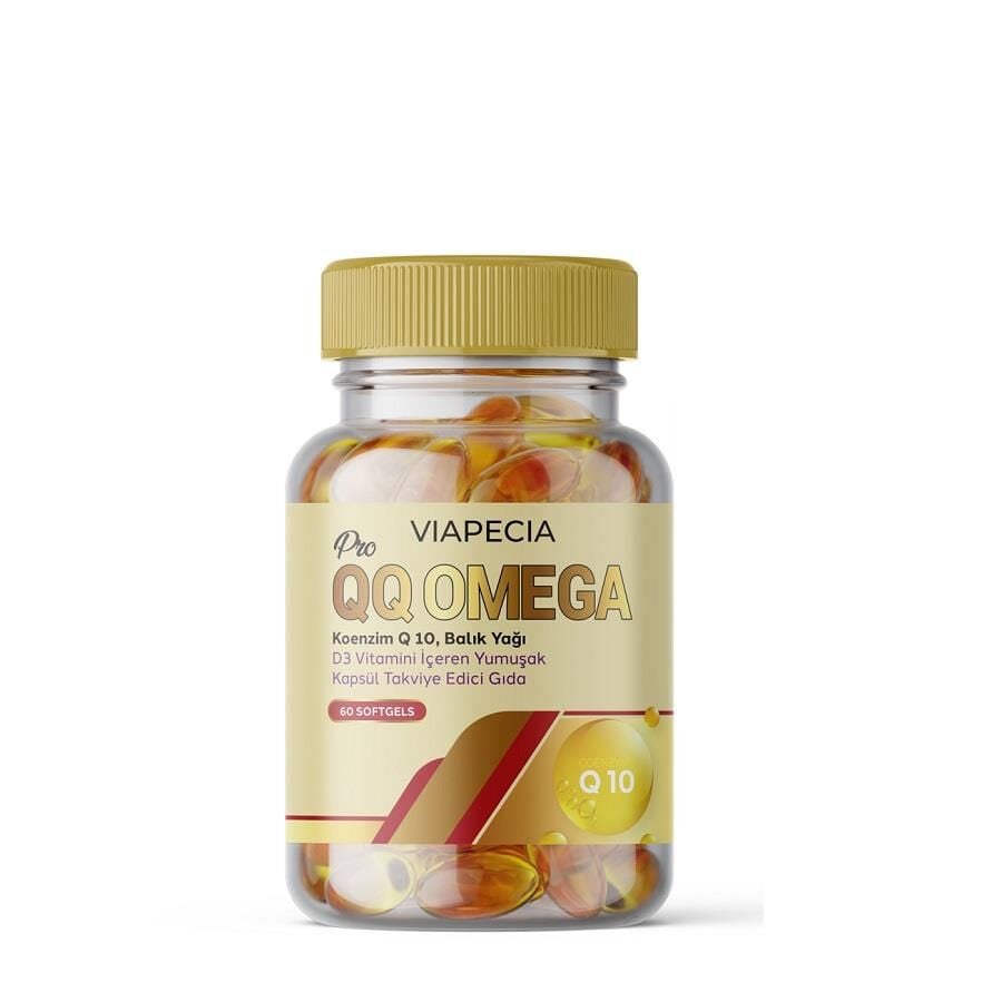 Viapecia PRO QQ OMEGA Softgel with CoQ10 & Vitamin D3 60 Capsules