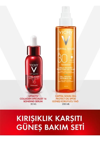 Vichy Anti-Aging Sun Care Set with Collagen Serum & SPF30 2-Piece Kit