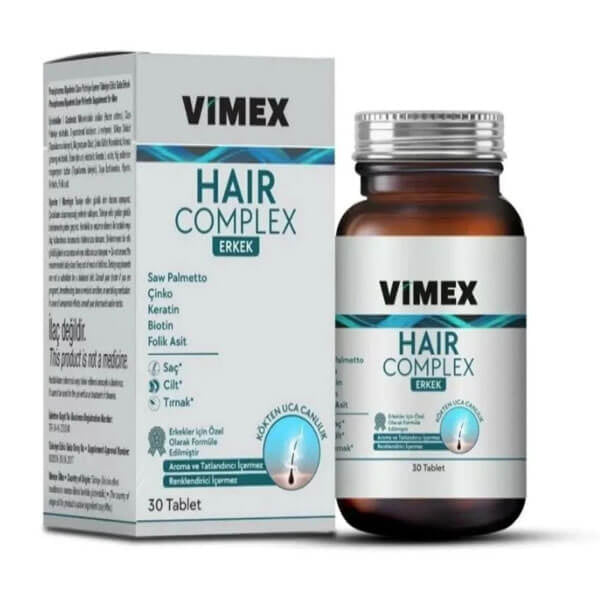 Vimex Hair Complex Men's Dietary Supplement 30 Tablets