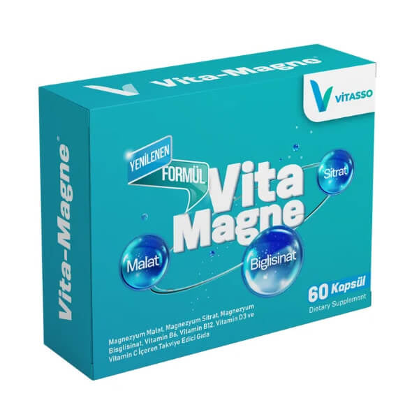 Vita Magne Magnesium Dietary Supplement 60 Capsules