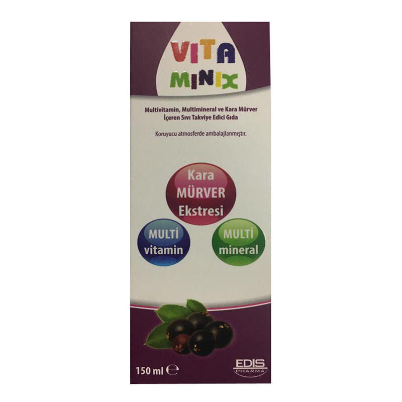 Edis Pharma Vita Minix Multivitamin Liquid Supplement 150 ml