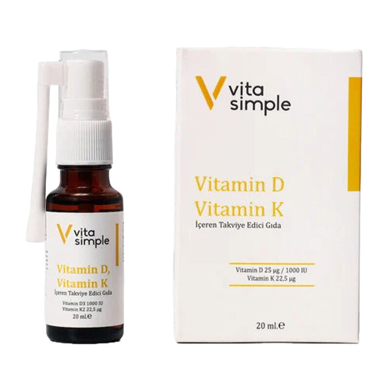 Vita Simple D3 K2 Liquid Supplement with Olive Oil 20 ml