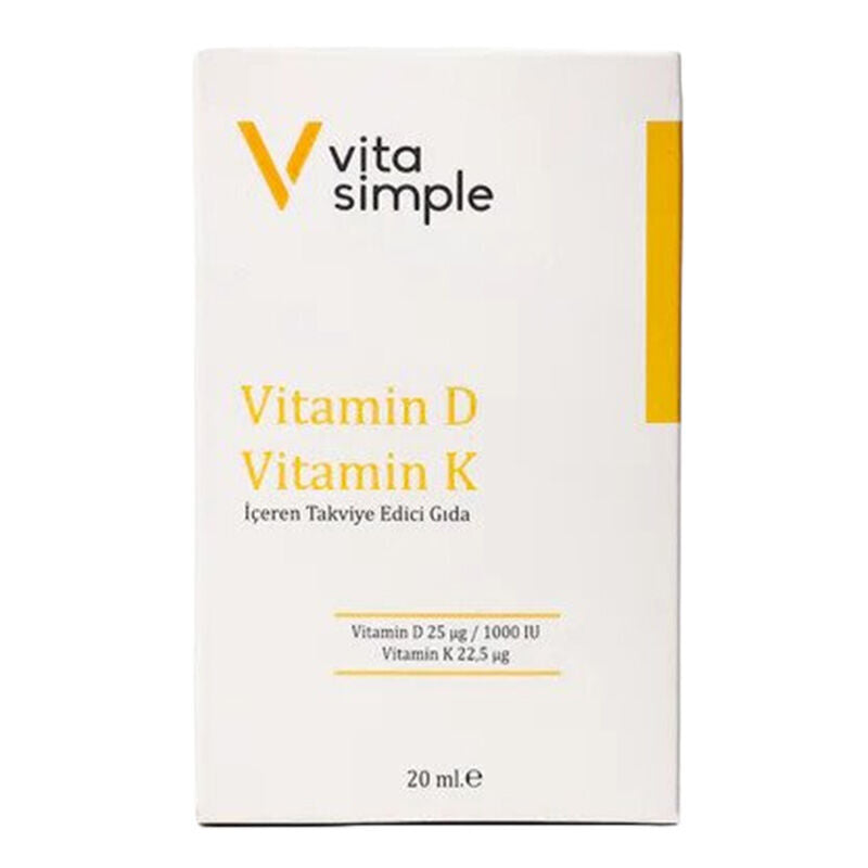 Vita Simple D3 K2 Liquid Supplement with Olive Oil 20 ml