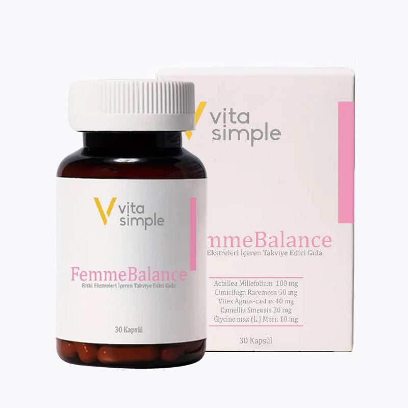 Vita Simple Femme Balance Herbal Extract Supplement 30 Capsules