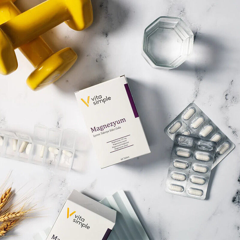 Vita Simple Magnesium Dietary Supplement 60 Tablets
