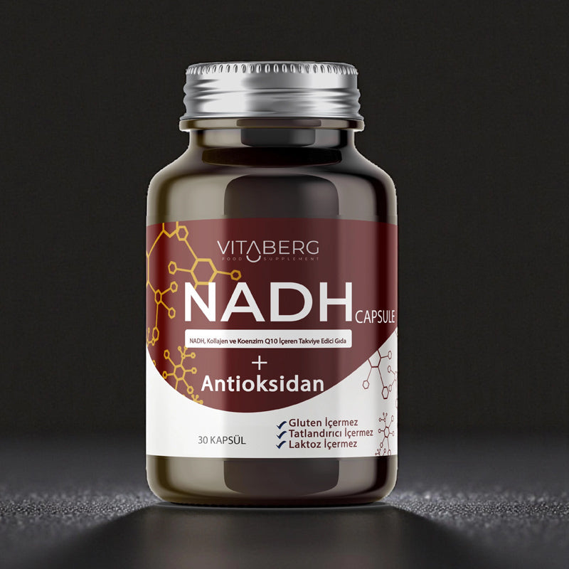 Vitaberg NADH Antioxidant+ Support with CoQ10 & Resveratrol, 30 Capsules