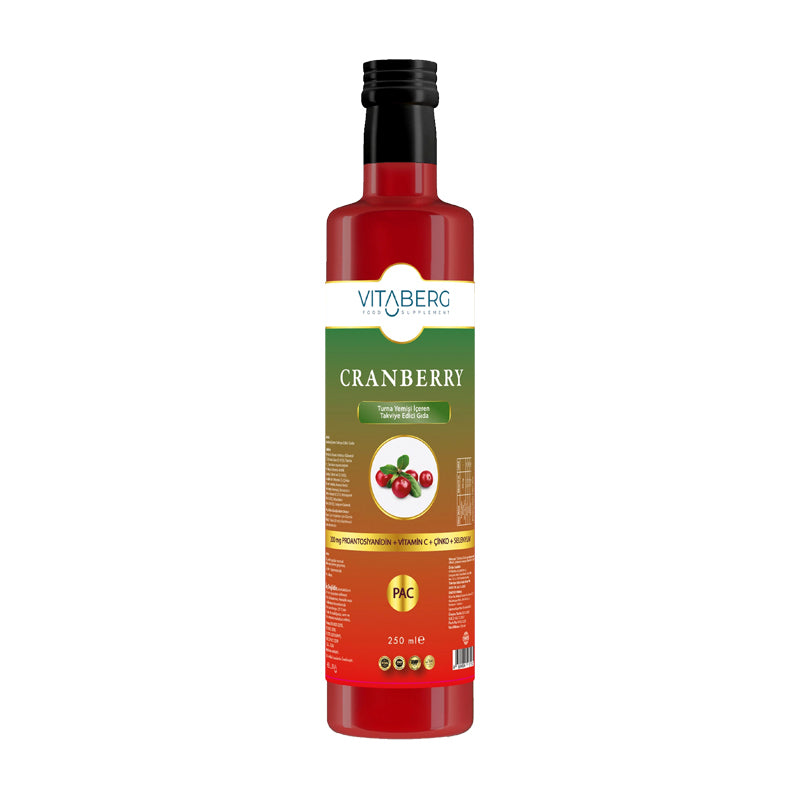 Vitaberg Cranberry Extract Liquid Supplement with Zinc 250ml