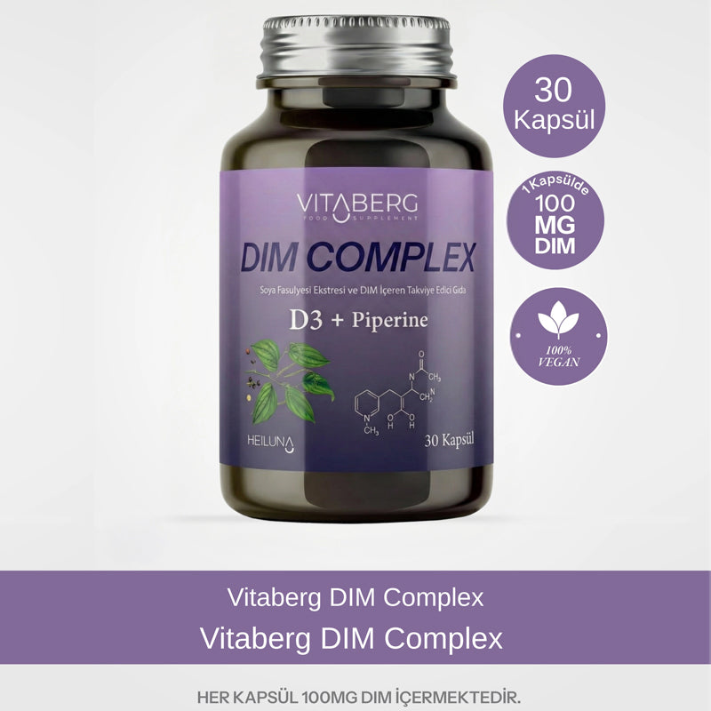 Vitaberg DIM Complex with Vitamin D3 & Herbal Extracts 30 Capsules