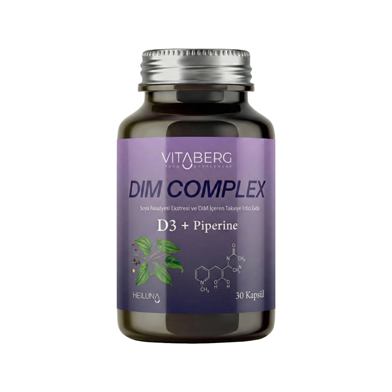 Vitaberg DIM Complex with Vitamin D3 & Herbal Extracts 30 Capsules