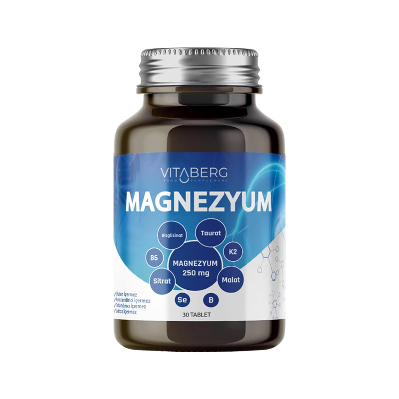 Vitaberg Magnesium Complex with Vitamin D3 & B6 30 Tablets