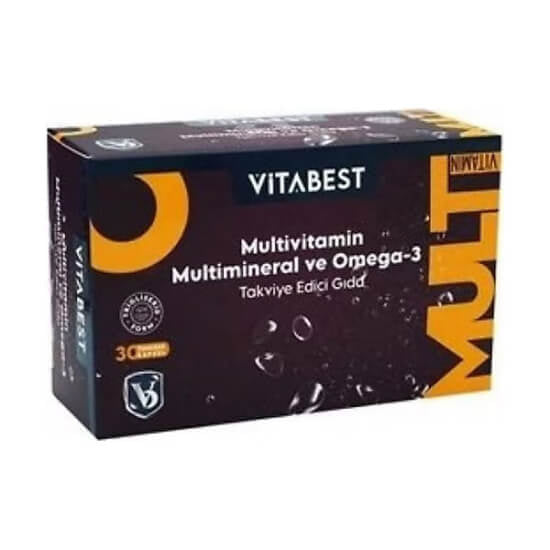 Vitabest Multivitamin Daily Wellness Supplement 30 Capsules
