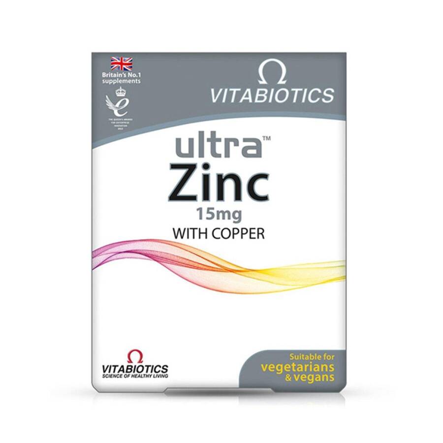 Vitabiotics Ultra Zinc 15 mg with Copper 60 Tablets