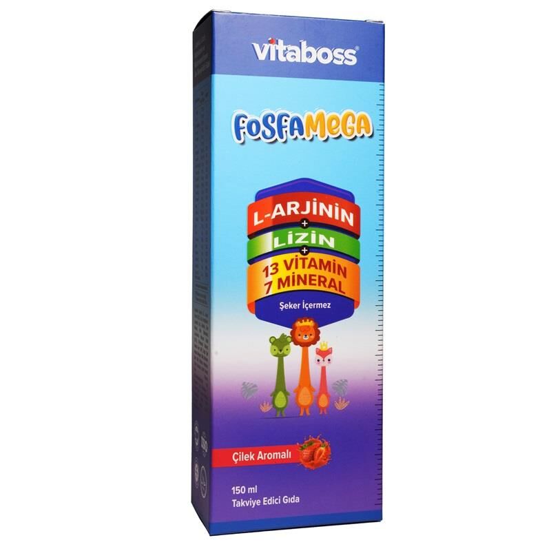 Vitaboss Fosfamega Arjinin Lizin Multivitamin Liquid 150ml