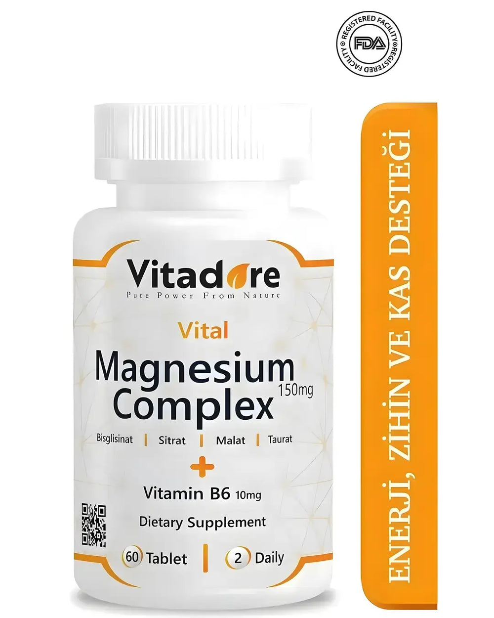 Vitadore Magnesium 4-Form Complex for Daily Support 60 Tablets