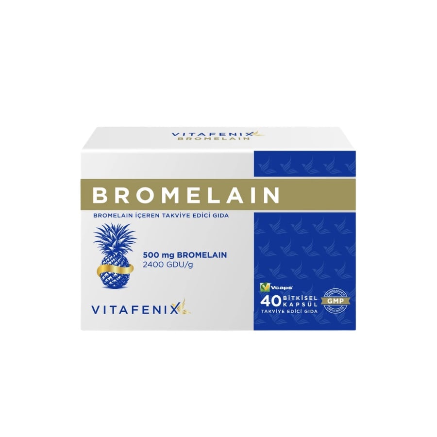 Vitafenix Bromelain 500mg Capsules, 40 Count