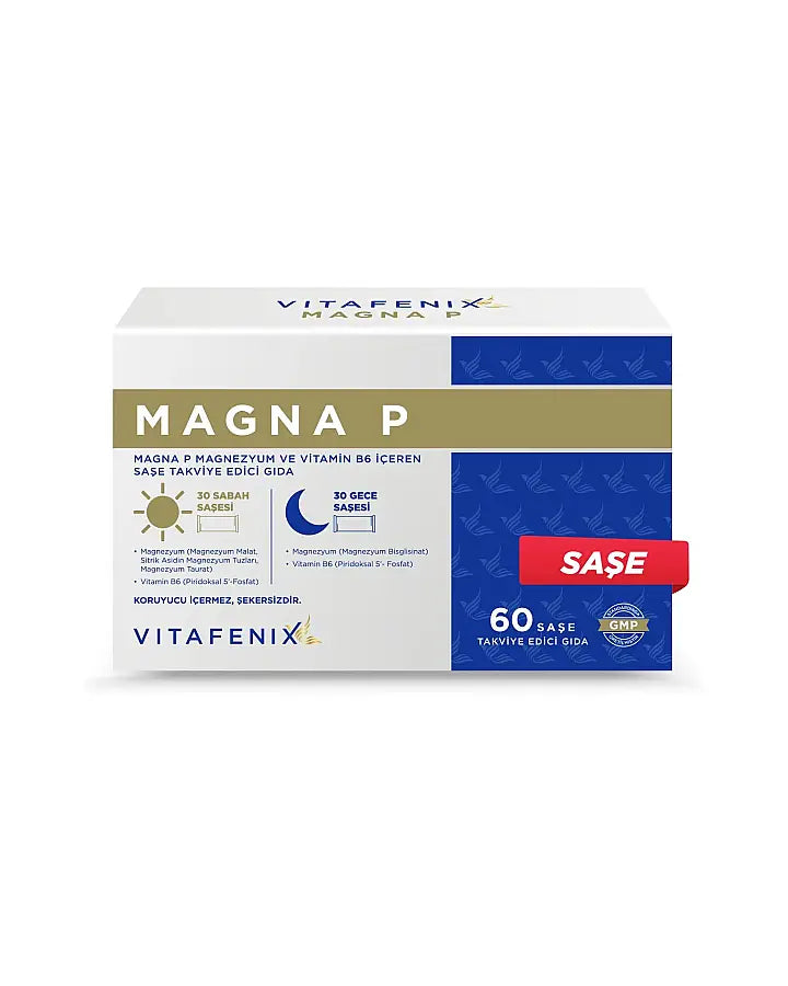 Vitafenix Magna P Magnesium & Active B6 Supplement 60 Sachets