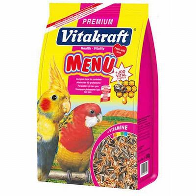 Vitakraft Premium Menu Parakeet Food Balanced Nutrition 1000g