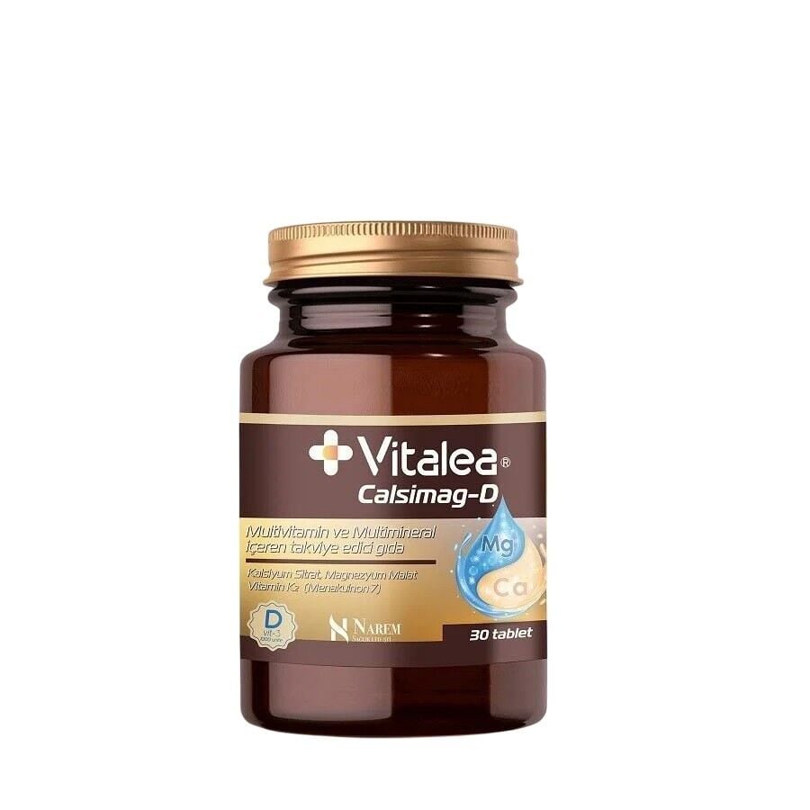 Vitalea Calcimag-D Calcium & Magnesium Supplement 30 Tablets