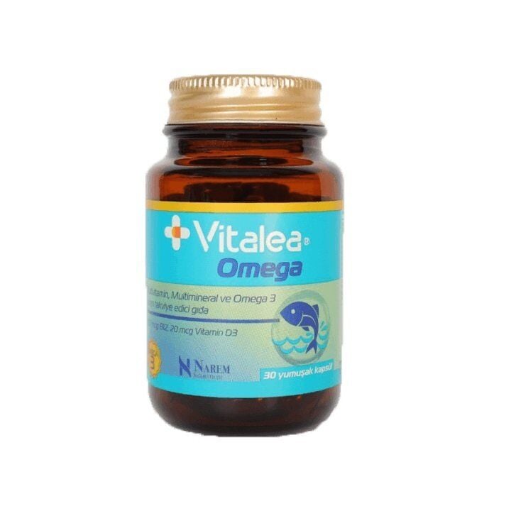 Vitalea Omega 3 and Multivitamin Mineral Supplement 30 Capsules