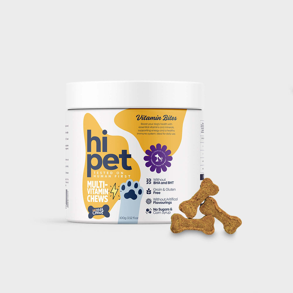 HiPet Vitamin Bites Multivitamin Chewable Tablets for Dogs