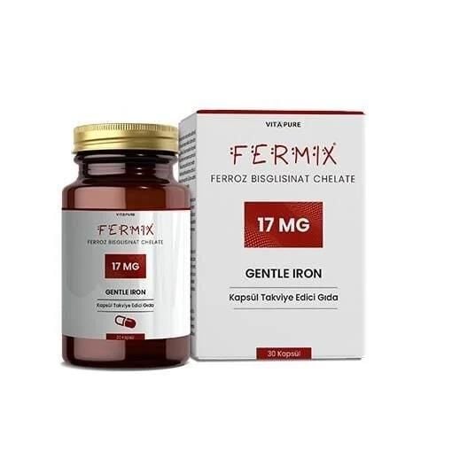 Vitapure Fermix Gentle Iron Supplement for Energy Support 30 Capsules