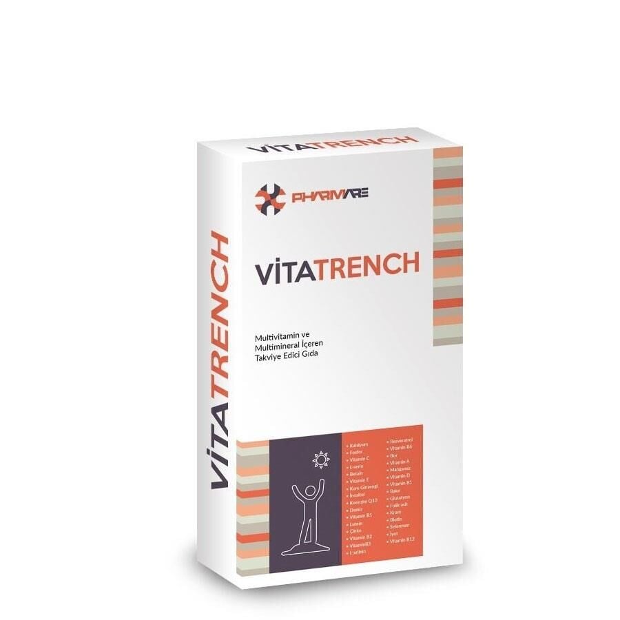 Are Pharma Vitatrench Multivitamin & Mineral Supplement 30 Tablets