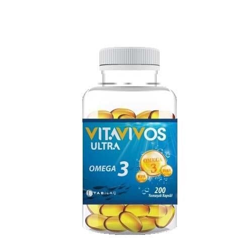 Vitavivos Ultra Omega 3 High Potency Fish Oil 200 Capsules