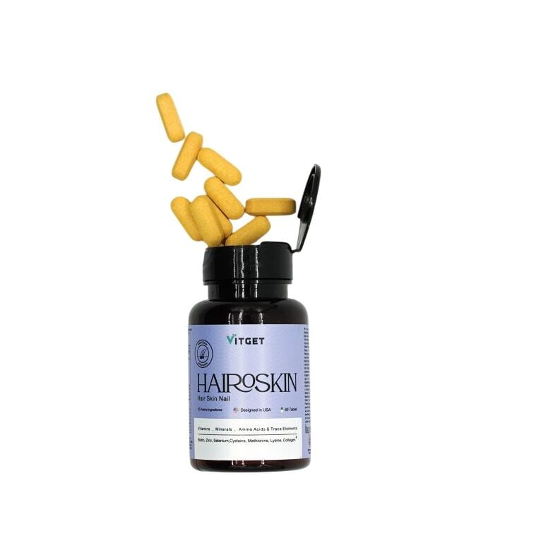 Vitget Hairoskin Hair Skin Nail Support Supplement 60 Capsules