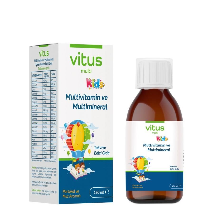 Vitus Multi KIDS Multivitamin & Mineral Liquid Support 150ml