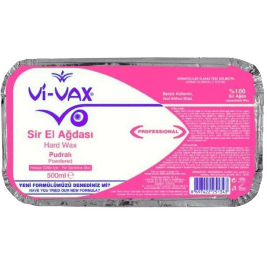 Vi-Vax Powdered Hard Wax for Smooth Skin 500 ml