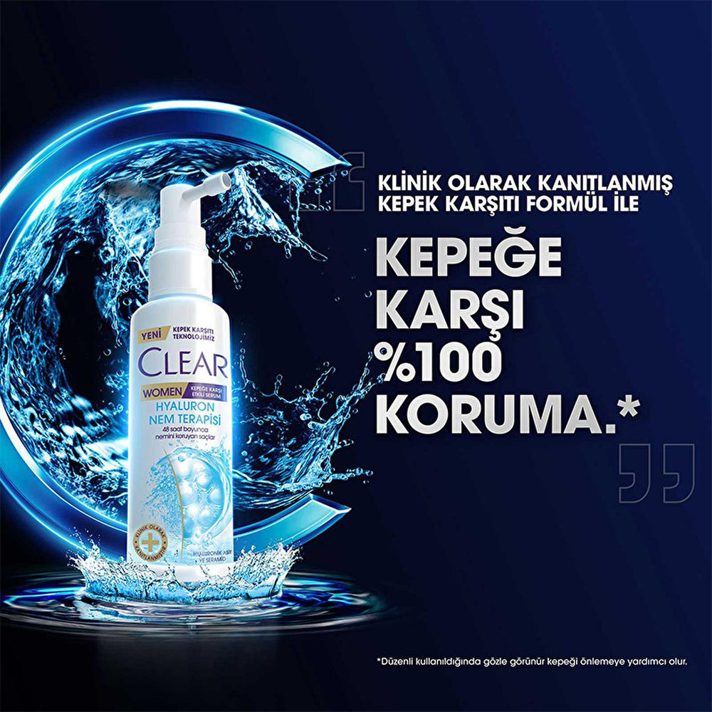 Clear Women Hyaluron Nem Terapisi Serum - 48 Hour Hydrating Anti-Dandruff Hair Serum for Dry Scalp - view 4