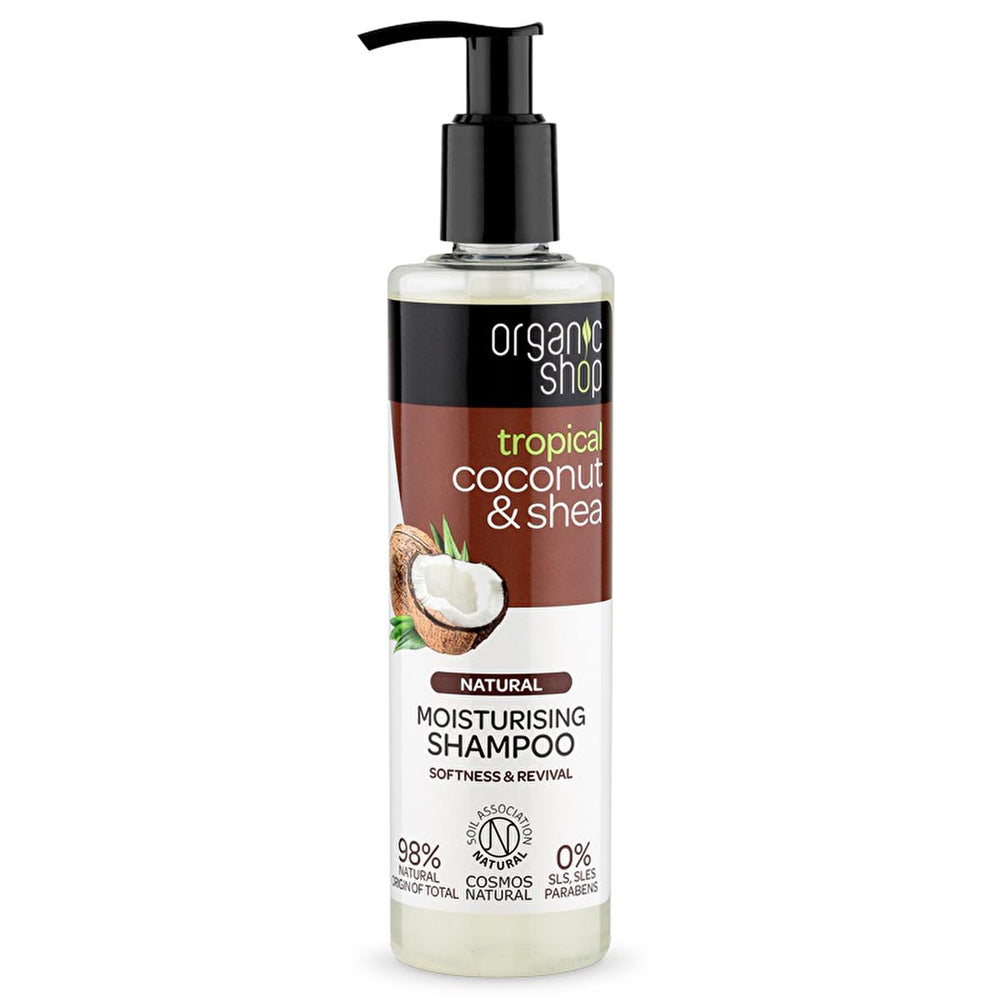Organic Shop Coconut & Shea Butter Shampoo - Natural, Sulfate-Free, 9.49 fl oz - Shampoo