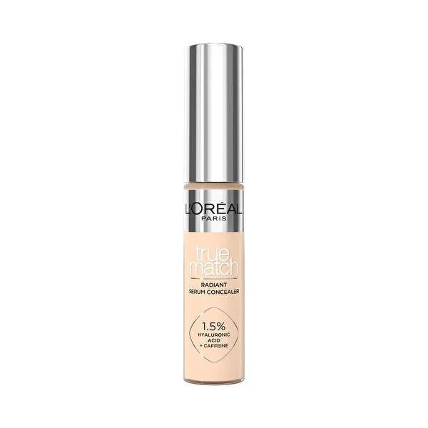 L&#39;Oréal Paris True Match Concealer Serum - Under Eye Concealer with Hyaluronic Acid &amp; Caffeine L&#39;Oréal Paris True Match Concealer Serum - Best Under Eye Concealer Concealer Serum, Under-eye Concealer, Skincare-infused Makeup, True Match Concealer, L&#39;Oréal Paris Concealer, Dark Circle Concealer, Under Eye Bag Concealer, Hyaluronic Acid, Caffeine, Lightweight Concealer, Natural-Looking Coverage, Everyday Makeup, Skincare Benefits, Anti-Aging, Makeup for Dark Circles