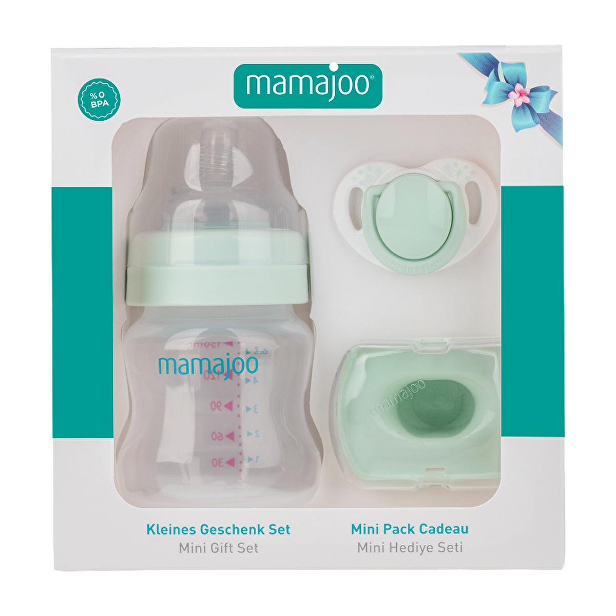 Mamajoo Baby Gift Set - Newborn Essentials with BPA-free Bottle, Orthodontic Pacifier &amp; Storage Case Mamajoo Newborn Gift Set - BPA-free Bottle &amp; Pacifier Baby Gift Set, Newborn Essentials, BPA-free Baby Products, Orthodontic Pacifier, Anti-colic Baby Bottle, Mamajoo, Baby Bottle, Pacifier Storage Case, New Parents Gift, Baby Care