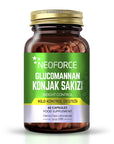 Neoforce Glucomannan Konjak Sakızı 60 Kapsül - Natural Weight Management & Dietary Fiber Supplement - Vitamin & Supplement