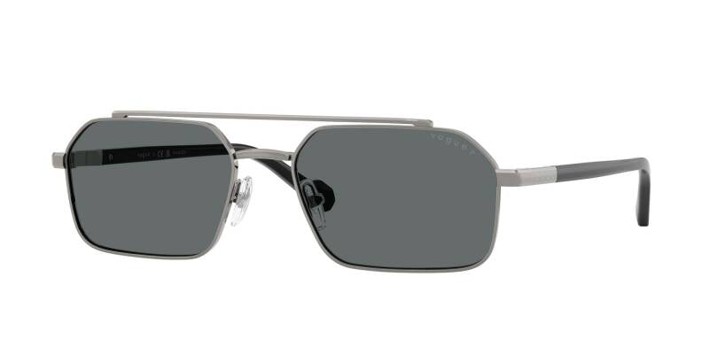 Vogue 0VO4356S Men's Square Sunglasses - Gunmetal Grey 57mm