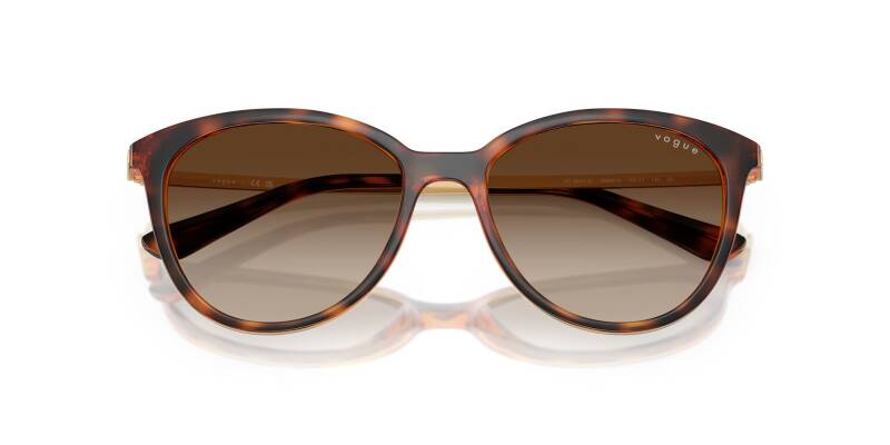 Vogue Women's Sunglasses Tortoise Frame Brown Lenses 53mm