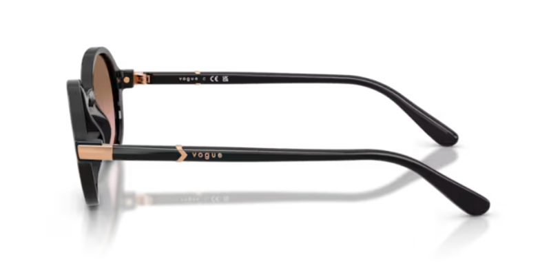 Vogue 0VO5692S Women's Black Oval Sunglasses 46mm