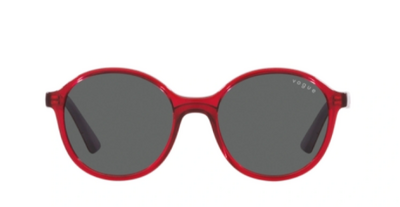 Vogue 2018 306687 Transparent Red Acetate Sunglasses