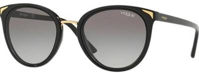 Vogue 5230S W44/11 Black Gradient Square Sunglasses 54mm