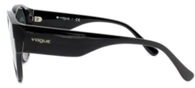 Vogue 5245S W4487 Black Square Sunglasses 53mm