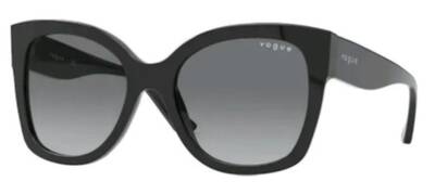 Vogue 5338-S W44/11 Black Square Sunglasses 54mm