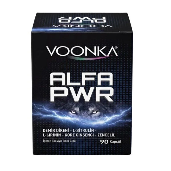 Voonka Alfa PWR L-Arginine & Korean Ginseng Supplement 90 Capsules