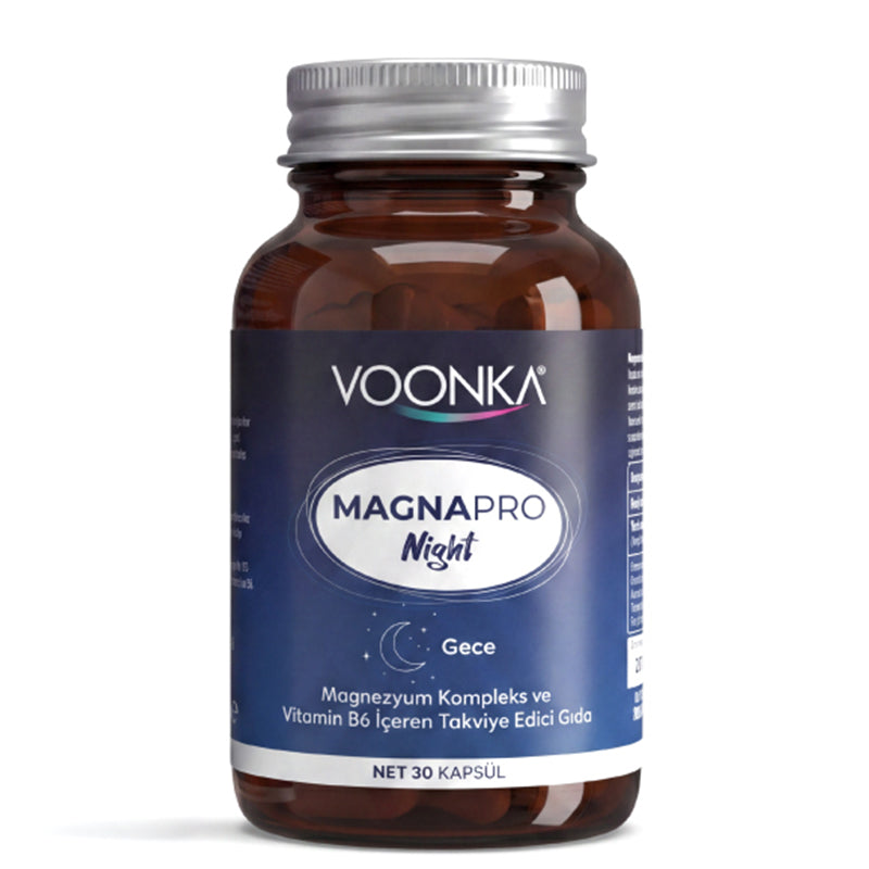Voonka MagnaPro Night Magnesium Complex with Vitamin B6 30 Capsules