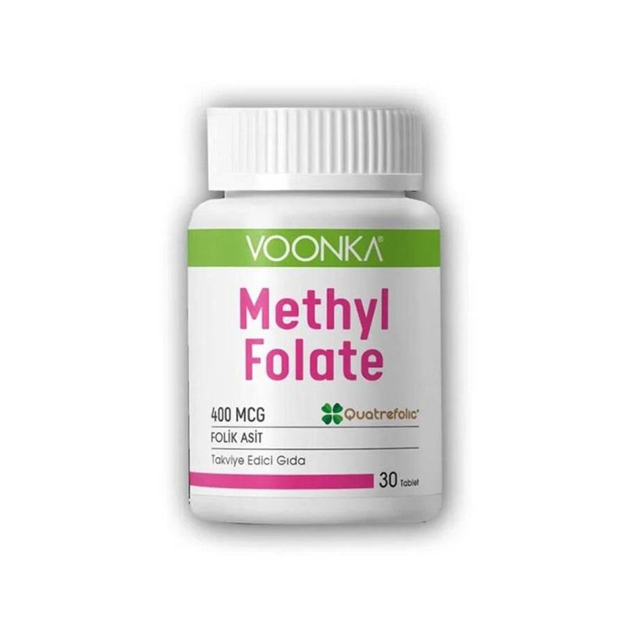 Voonka Methyl Folate Daily Dietary Supplement 30 Tablets