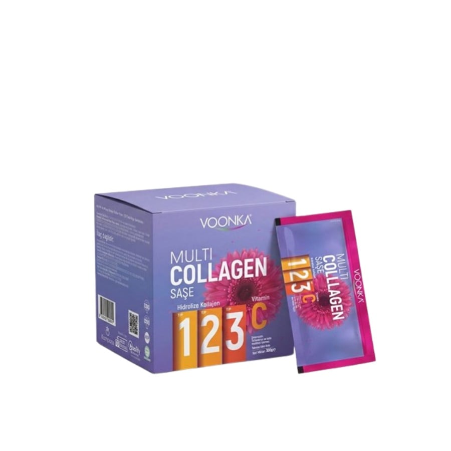 Voonka Multi Collagen Type 1, 2, 3 with Vitamin C 30 Sachets