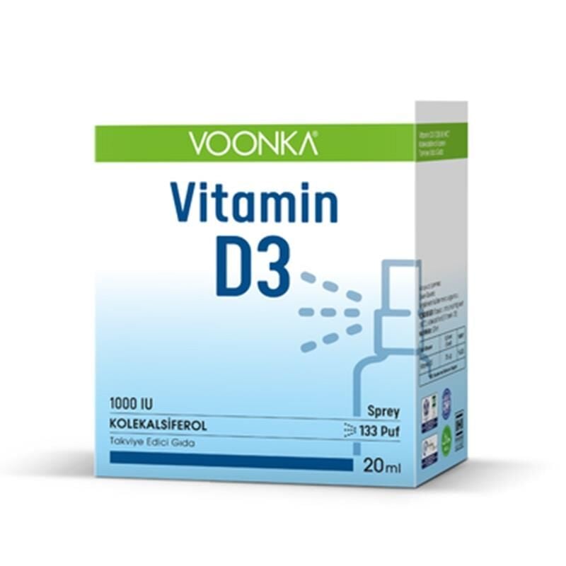 Voonka Vitamin D3 1000 IU with MCT Oil Supplement 20ml