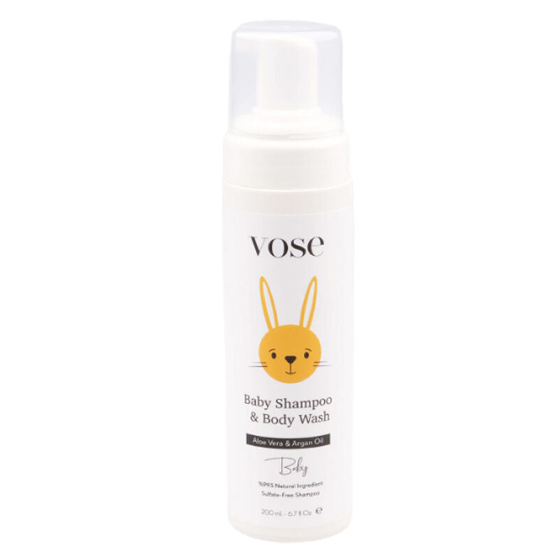Vose Baby Hair &amp; Body Foam Shampoo Tear-Free Formula 200 ml