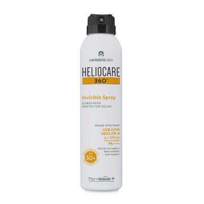 heliocare 360 invisible spf50 spray bottle, application of heliocare sunscreen on skin, heliocare sunscreen in outdoor setting Heliocare 360 Invisible SPF50+ Spray - Invisible Protection | 200ml Heliocare 360 Invisible SPF50+ Spray | 200ml heliocare, spf50, sunscreen, invisible-spray, broad-spectrum, water-resistant, antioxidant, outdoor-activities, skincare, ai-generated